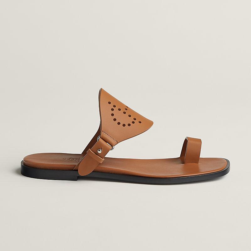 Dép Hermes Hera Sandal Nữ Nâu